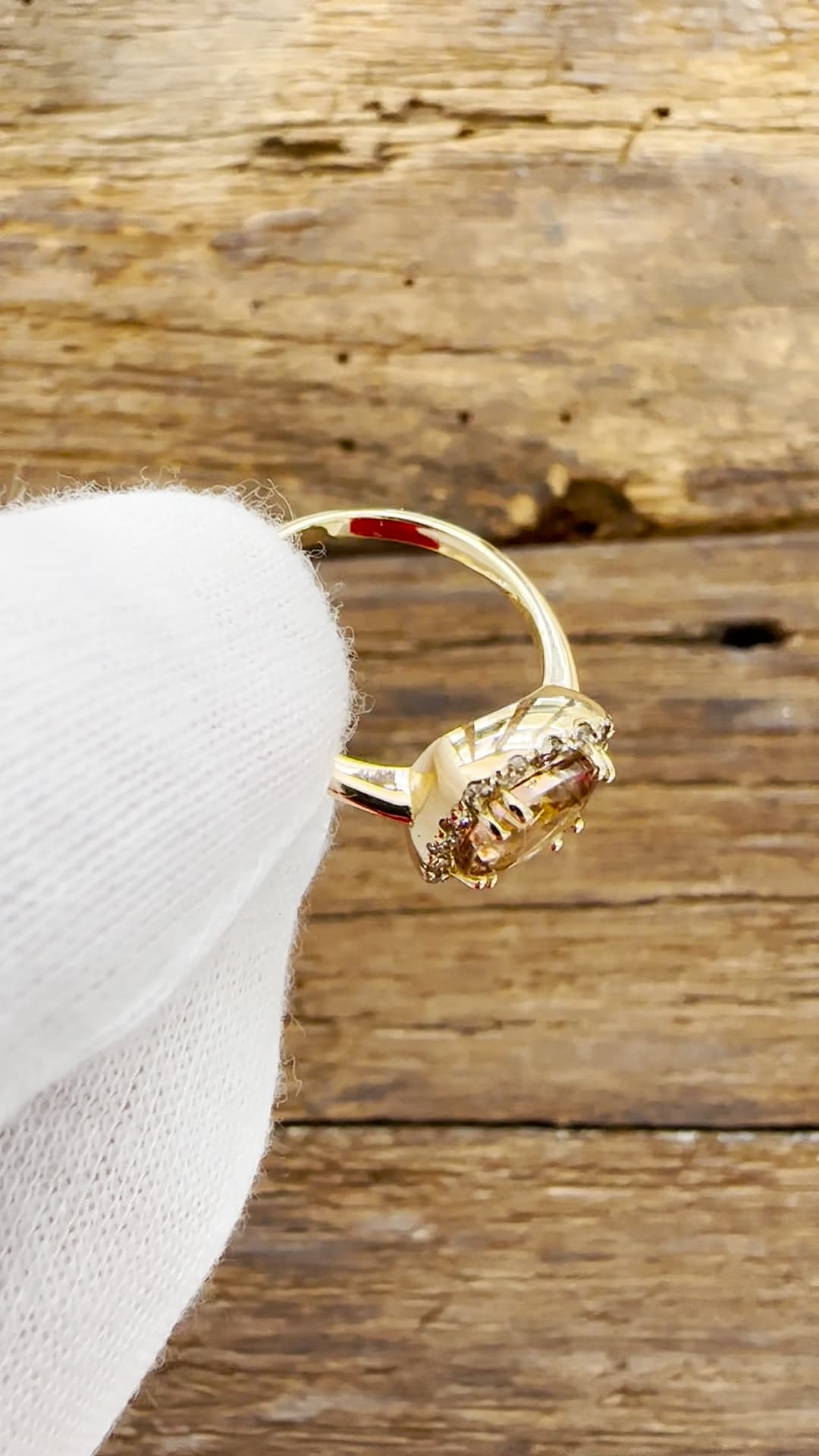 Anello in Oro Giallo 18KT - Tormalina