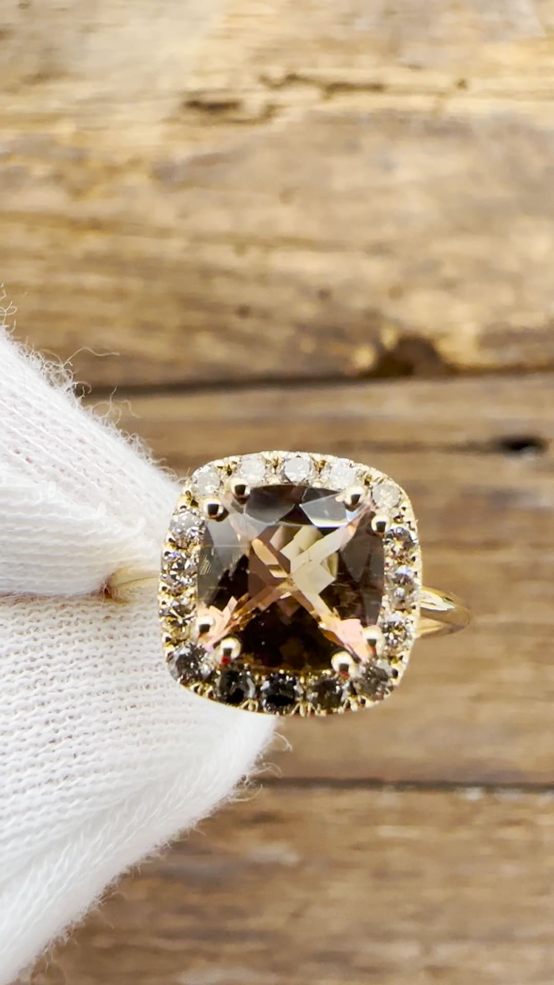 Anello in Oro Giallo 18KT - Tormalina