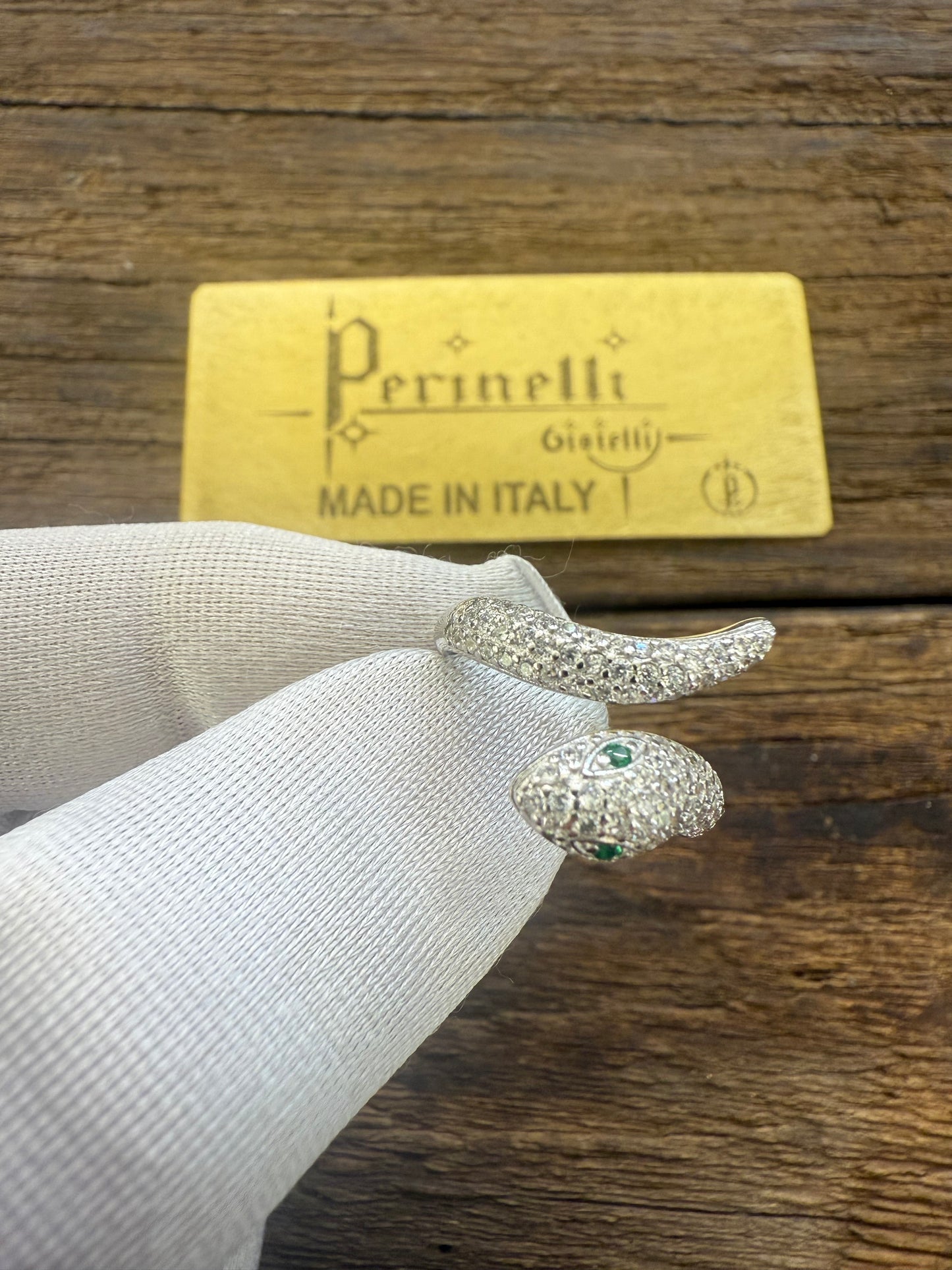 Anello serpente argento 925%
