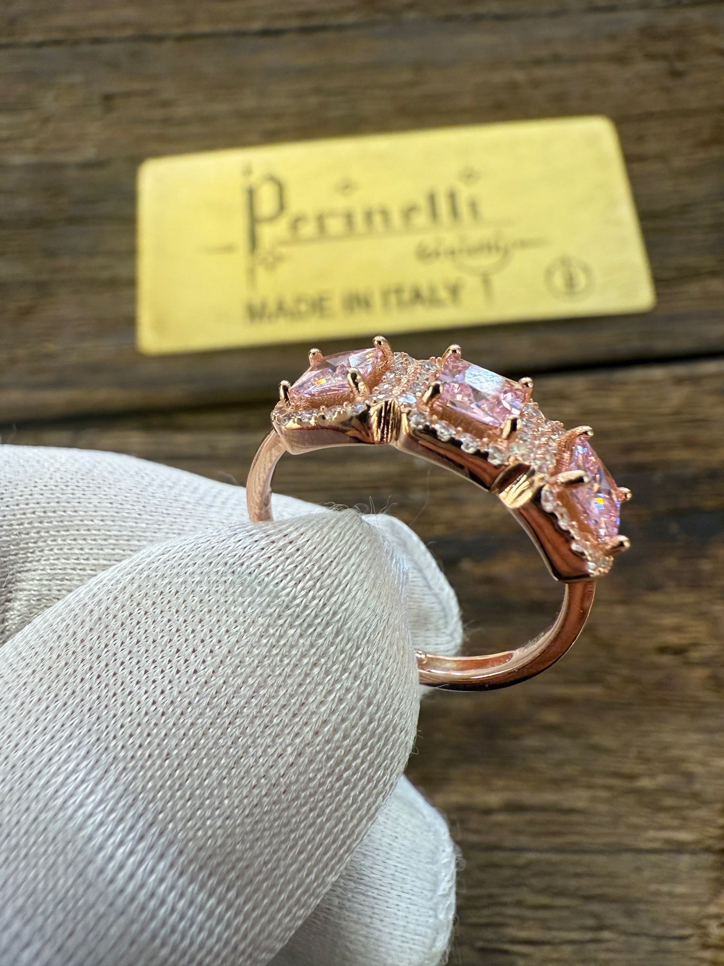 Anello trilogy argento 925% rosé
