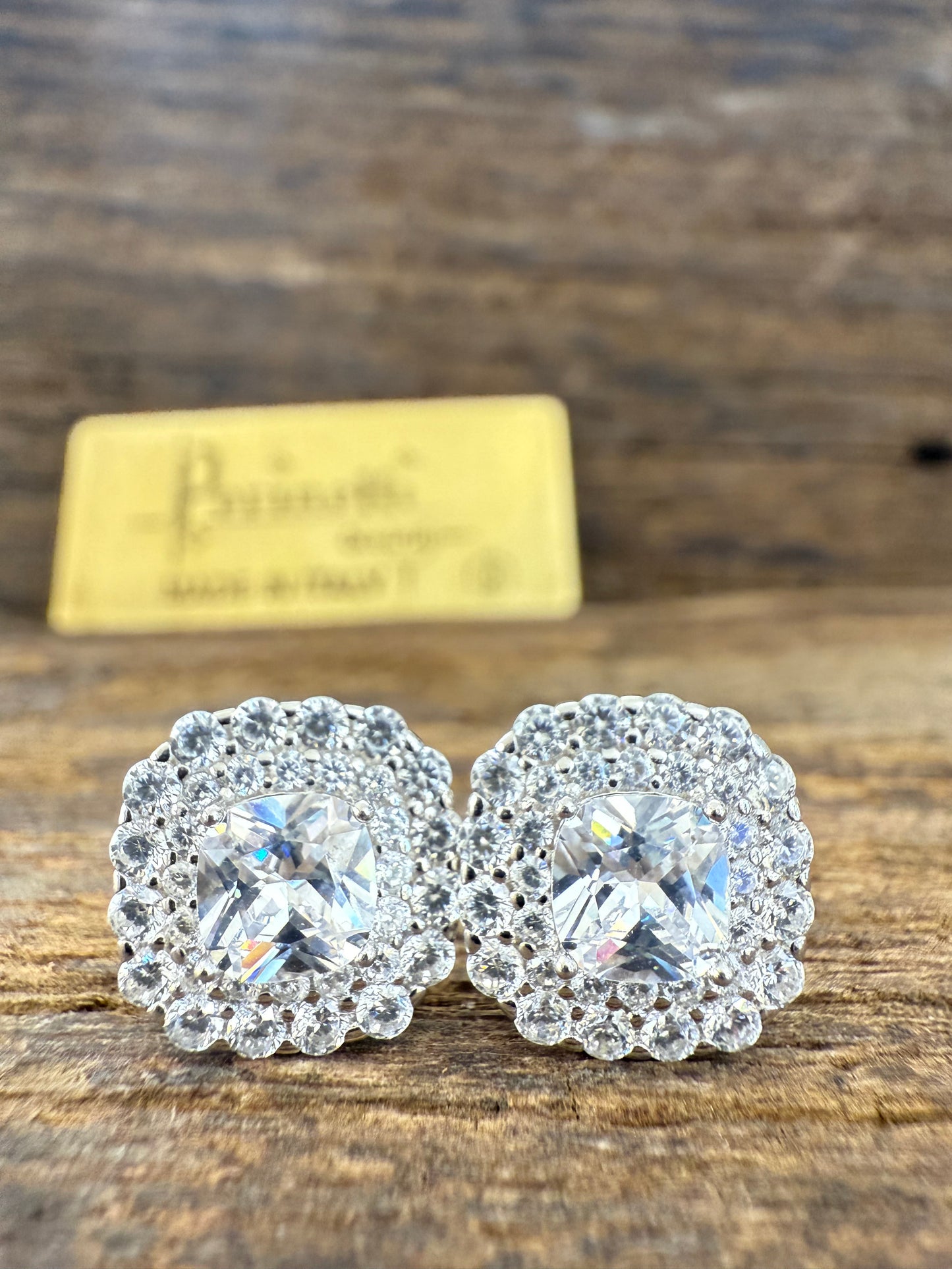 Orecchini argento 925% punti luce cestino italiano